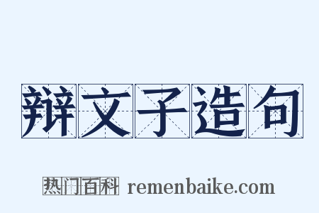 辩文子造句是什么意思的图片